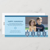 De Kaart van de Foto van Dreidel van de Chanoeka (Voorkant / Achterkant)