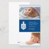 De Kaart van de Foto van Dreidel van de Chanoeka (Voorkant / Achterkant)