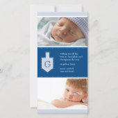 De Kaart van de Foto van Dreidel van de Chanoeka (Voorkant)