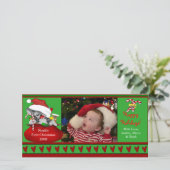 De Kaart van de Foto van Eerste Kerstmis van de (Staand voorkant)