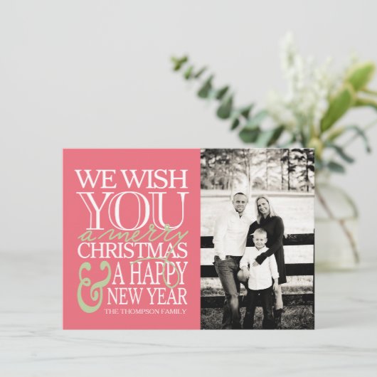 De Kaart van de Foto van het Bericht van de (Staand voorkant)