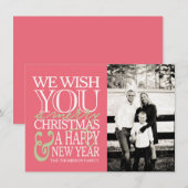 De Kaart van de Foto van het Bericht van de (Voorkant / Achterkant)