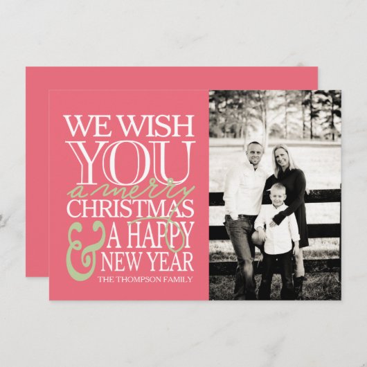 De Kaart van de Foto van het Bericht van de (Voorkant / Achterkant)