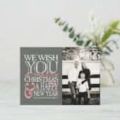 De Kaart van de Foto van het Bericht van de (Staand voorkant)