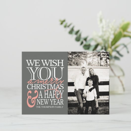 De Kaart van de Foto van het Bericht van de (Staand voorkant)