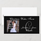 De Kaart van de Foto van het Monogram van Eerste (Voorkant / Achterkant)