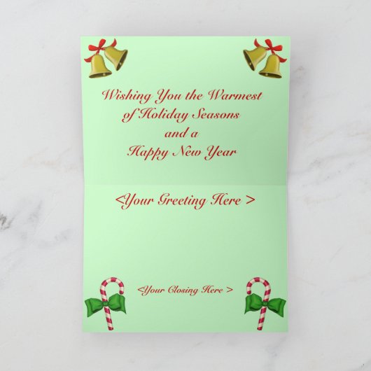 De Kaart van de Foto van Kerstmis (Binnen)