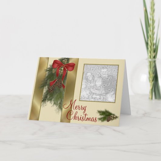 De Kaart van de Foto van Kerstmis (Voorkant)