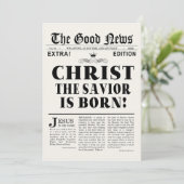 De Kaart van de Foto van Kerstmis van de Krantekop (Staand voorkant)