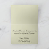 De Kaart van de Foto van Kerstmis van de plaid (Binnen)