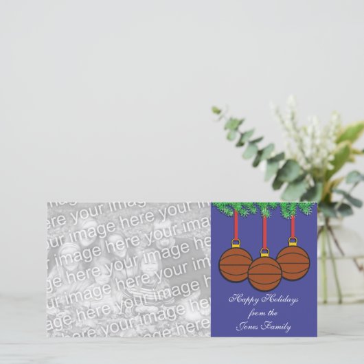 De Kaart van de Foto van Kerstmis van het (Staand voorkant)