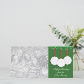 De Kaart van de Foto van Kerstmis van het golf (Staand voorkant)