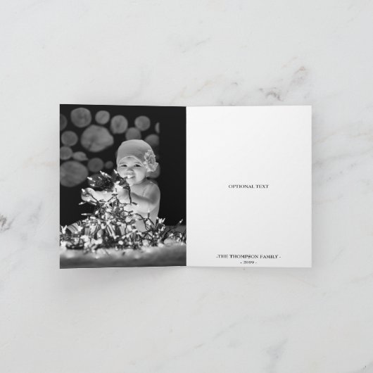 De Kaart van de Foto van Kerstmis van Kerstmis van (Binnen)