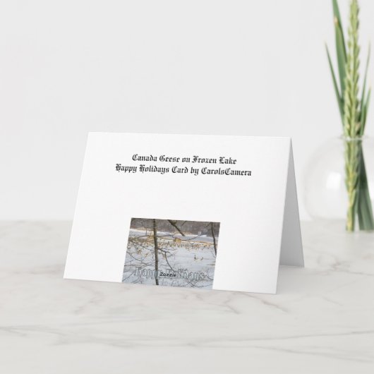 De Kaart van de Ganzen van Canada prettige (Achterkant)