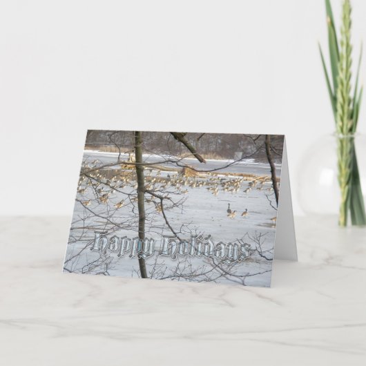 De Kaart van de Ganzen van Canada prettige (Voorkant)