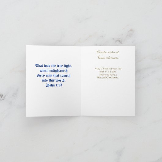 De Kaart van de geboorte van Christus (Binnen)