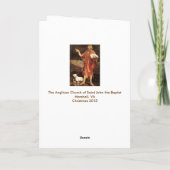 De kaart van de Geboorte van Christus van Angelico (Achterkant)