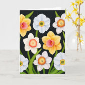 De Kaart van de Gele narcissen van de lente (Gele Bloem)