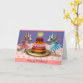 De Kaart van de gelukkige Ballerina van de (Gele Bloem)