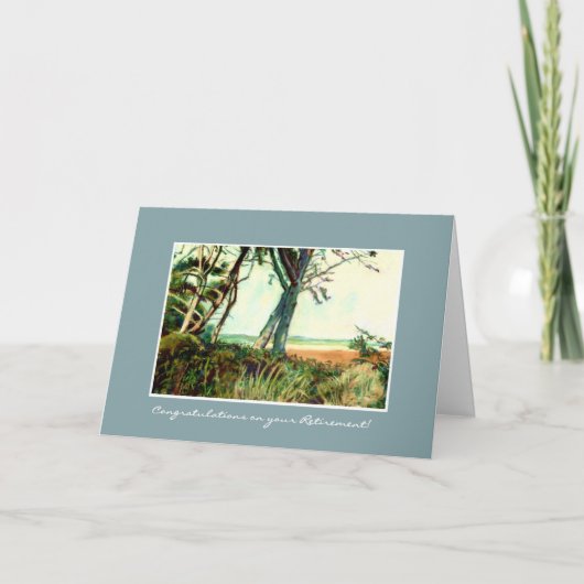 De Kaart van de Gelukwensen van de pensionering - (Voorkant)