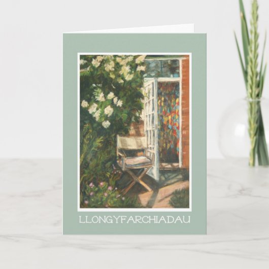 De Kaart van de Gelukwensen van de pensionering: (Voorkant)