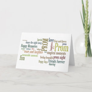 De Kaart van de Gelukwensen van Prom van