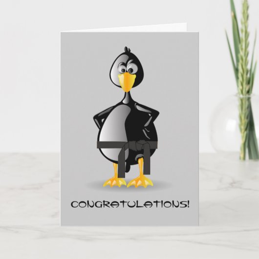 De Kaart van de Gelukwensen van vechtsporten (Voorkant)