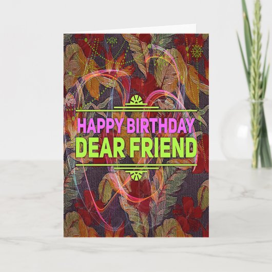 De Kaart van de Gift van de "gelukkige Vriend van (Voorkant)