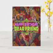 De Kaart van de Gift van de "gelukkige Vriend van (Gele Bloem)