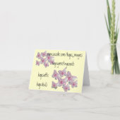 De Kaart van de Gift van het baby shower (Achterkant)