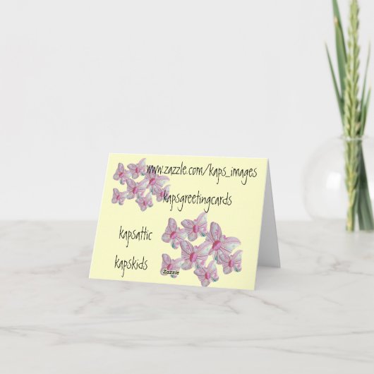 De Kaart van de Gift van het baby shower (Achterkant)