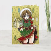 De Kaart van de Gift van het Meisje van Anime (Voorkant)