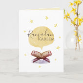 De kaart van de Gift van Kareem van de Ramadan (Gele Bloem)