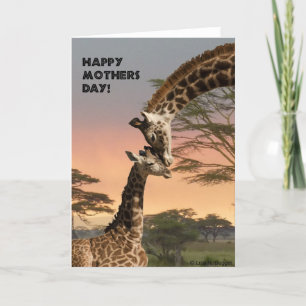 De Kaart van de Giraffe van het moederdag