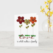 de kaart van de goedkeuringsfamilie (Gele Bloem)