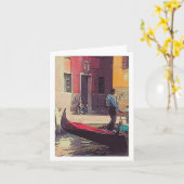 De Kaart van de "gondelier & van de Speler (Gele Bloem)