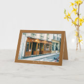 De Kaart van de groet "Bonjour! " (Gele Bloem)