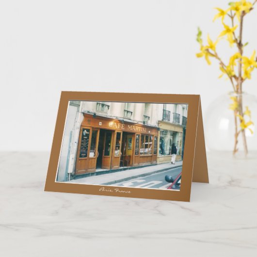 De Kaart van de groet "Bonjour! " (Gele Bloem)