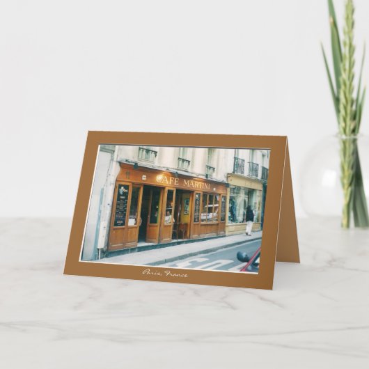 De Kaart van de groet "Bonjour! " (Voorkant)