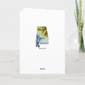De Kaart van de Groet van Alabama 5x7" - (Achterkant)