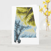 De Kaart van de Groet van Alabama 5x7" - (Gele Bloem)