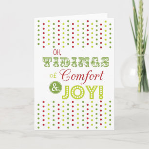 De Kaart van de Groet van Kerstmis "Comfort en