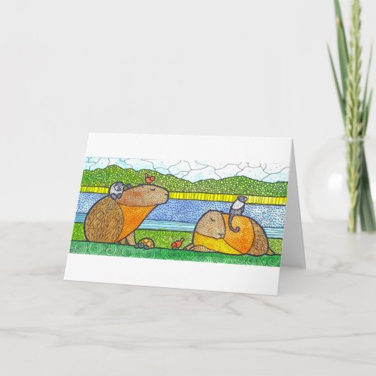 De Kaart van de Groeten van Capybara (Voorkant)