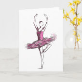 De Kaart van de Groeten van de ballerina (Gele Bloem)