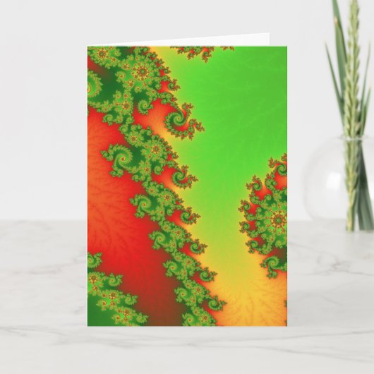 De Kaart van de Groeten van de Lijnen van Kerstmis (Voorkant)