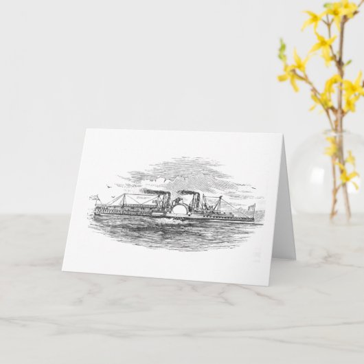 De Kaart van de Groeten van de Stoomboot van de (Gele Bloem)