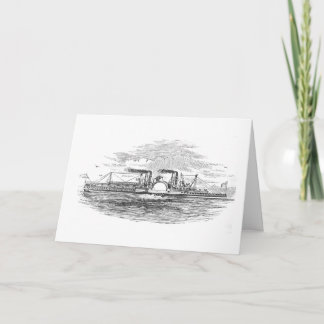De Kaart van de Groeten van de Stoomboot van de