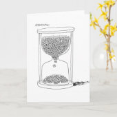 De Kaart van de Groeten van de Zandloper van de (Gele Bloem)