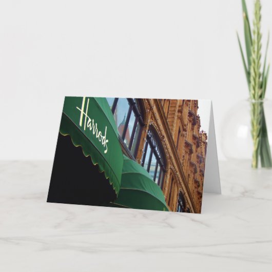 De Kaart van de Groeten van Harrods (Voorkant)