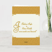 De Kaart van de Groeten van het Seizoen van het (Achterkant)